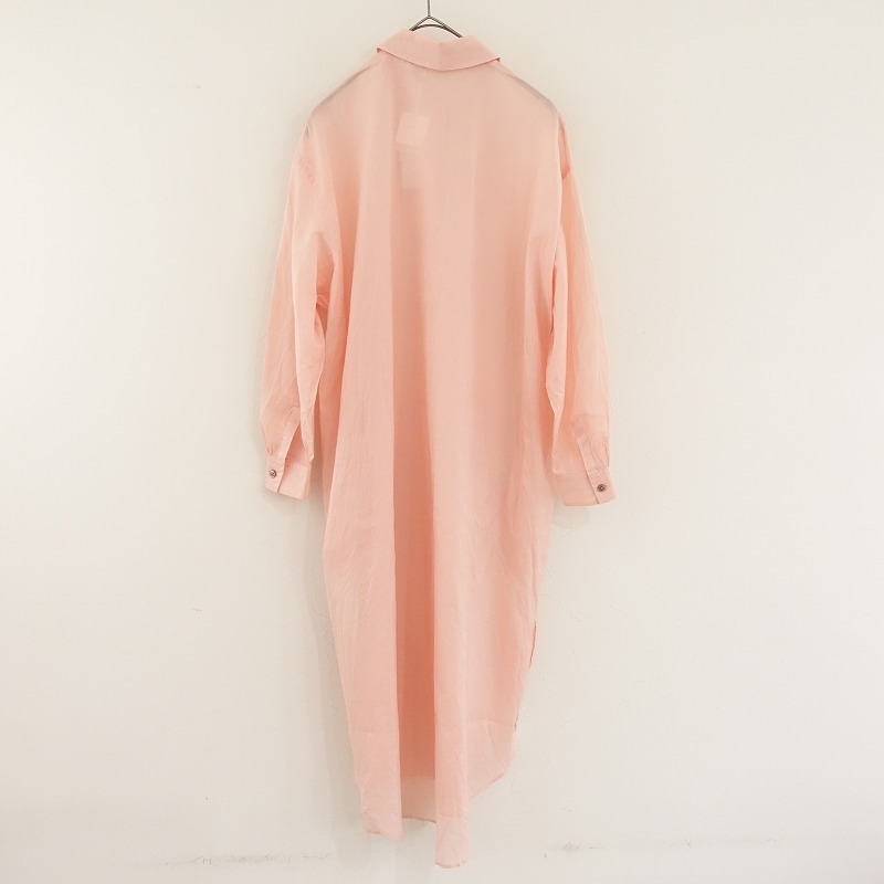【定価6.8萬(wàn)】ミナペルホネン ネウトラーリ mina perhonen neutraali *valoa ドレス*36シャツ綿絹ピンク(4-2410-97)【70K42】