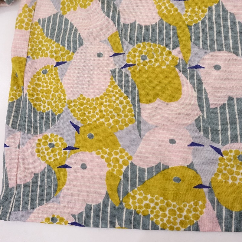 [ обычная цена 2.7 десять тысяч ] mina perhonen mina perhonen *singing merrily вязаный cut and sewn *36 шерсть общий рисунок тянуть over (25-2410-311)[02K42]