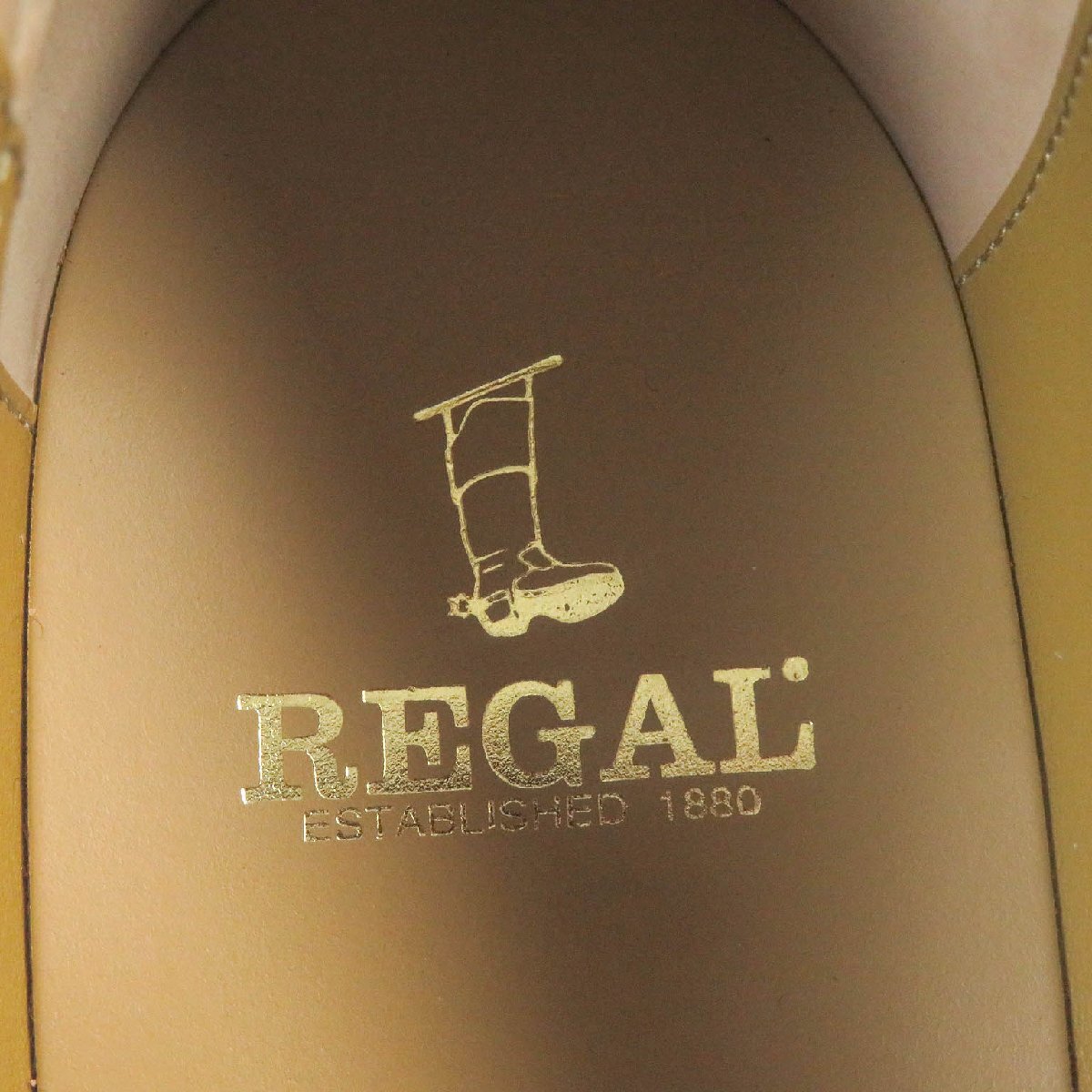 未使用品□REGAL リーガル JE02AH Uチップ グッドイヤー制法 レザー コインローファー ペニーローファー ブラック 26 EEE 箱付き 日本制