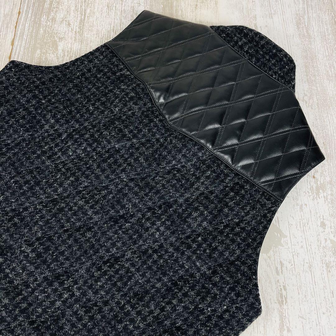 極美品】RJB フラットヘッド ハリスツイード ラムレザーヨーク 極美品】RJB フラットヘッド ハリスツイード ラムレザーヨーク