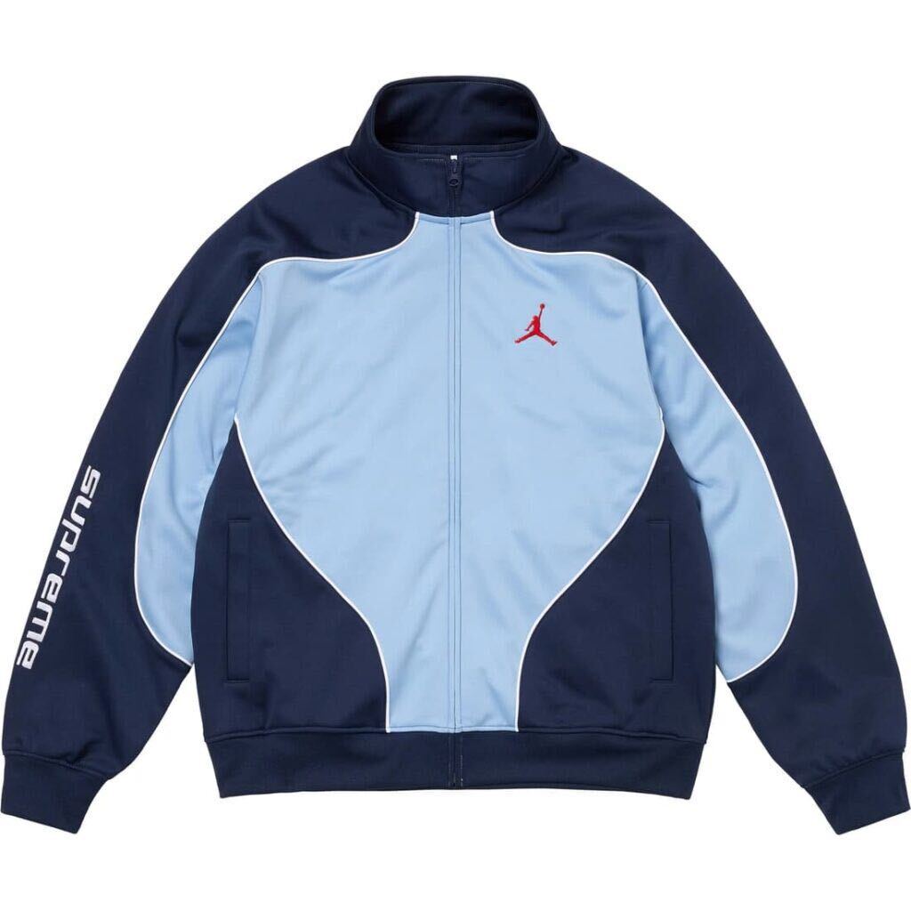 送料無料 L 水色 Supreme x Jordan Tricot Track Jacket Blue 送料無料 L 水色 Supreme x Jordan Tricot Track Jacket Blue
