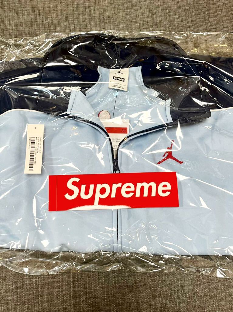 送料無料 L 水色 Supreme x Jordan Tricot Track Jacket Blue 送料無料 L 水色 Supreme x Jordan Tricot Track Jacket Blue