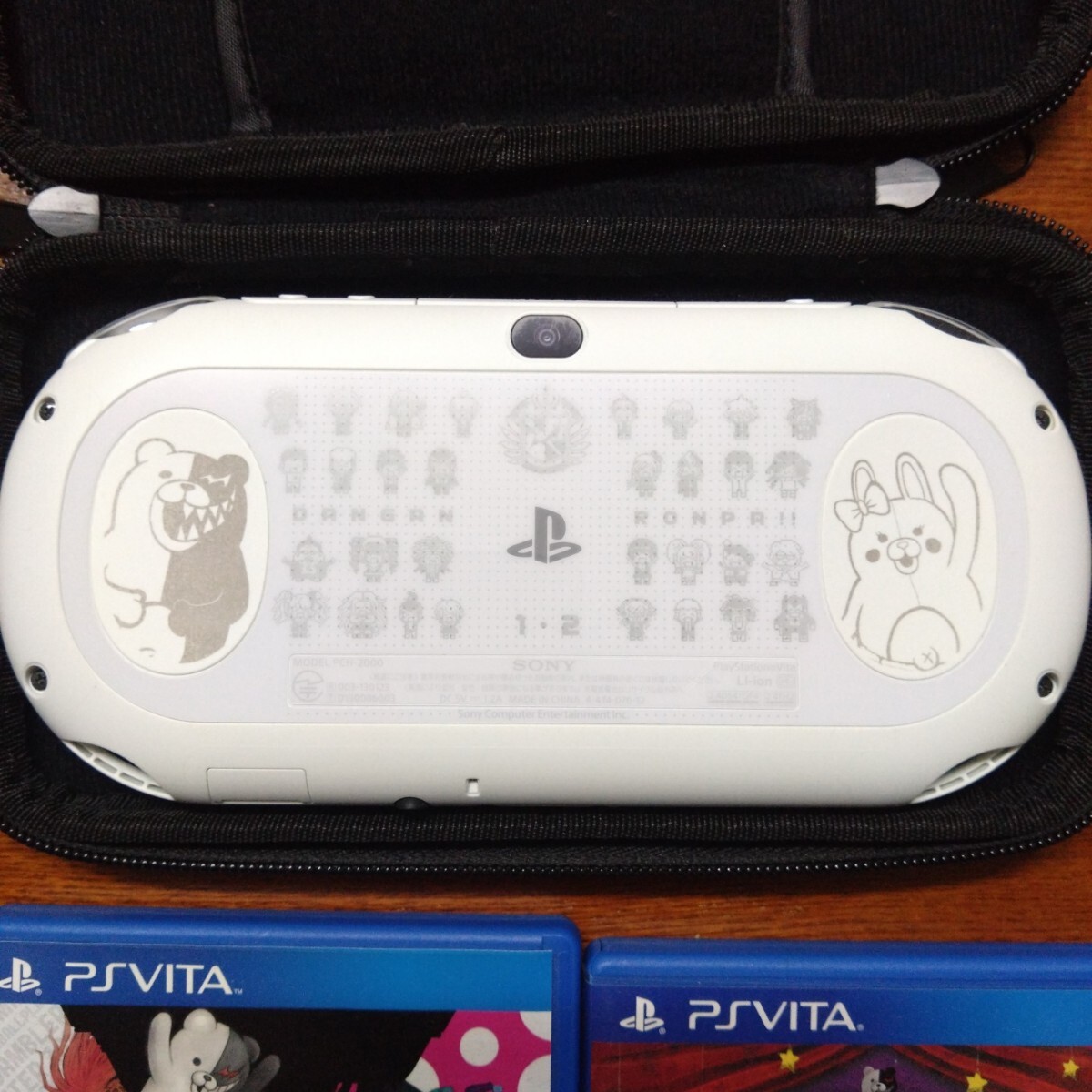 FW3.57 PSVita PCH-2000 本体 ホワイト ダンガンロンパ リミテッドエディション PlayStation Vita 1・2リロード 限定モデル 絶対絶望少女
