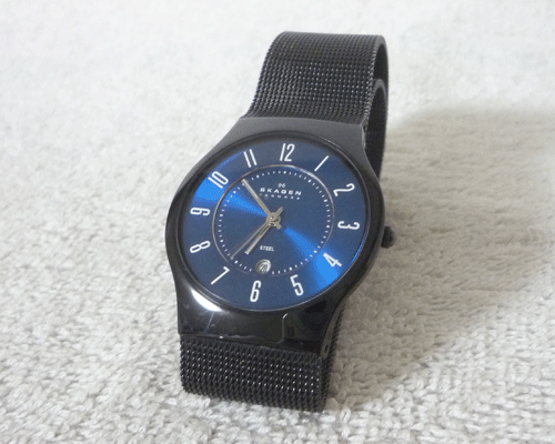スカーゲン　SKAGEN　腕時計　クウォーツ　「動作確認済み」　J223MBBN