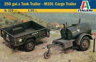 中古プラモデル 1/35 アメリカ軍 燃料タンク＆カーゴトレーラー [229]