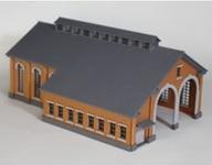 新品鉄道模型 HOゲージ 2線レンガ機関庫(張出付)組立キット 「16 新品鉄道模型 HOゲージ 2線レンガ機関庫(張出付)組立キット 「16