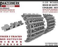 新品プラモデル 1/35 ティガーI用・初期型・左右別・可動履帯 ディティールアップパーツ [WR35045]