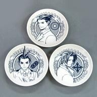 中古皿・茶碗(キャラクター) 集合(逆転裁判ver.) 美濃焼 豆皿3枚 中古皿・茶碗(キャラクター) 集合(逆転裁判ver.) 美濃焼 豆皿3枚