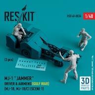 新品プラモデル 1/48 MJ-1B・B/C 爆弾ローダー クルー1 (湾岸戦争時) (レスキット用) ディティール