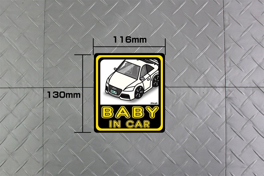 MKJP BABY IN CAR стикер 2 листов входит Demio DE бесплатная доставка 