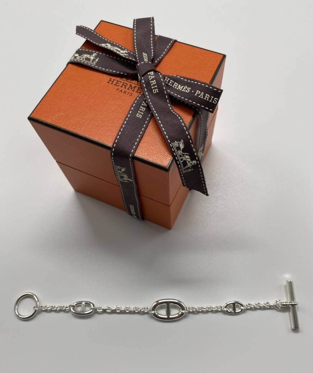 未使用新品】HERMESエルメス シルバーブレスレット《ファラン 未使用新品】HERMESエルメス シルバーブレスレット《ファラン