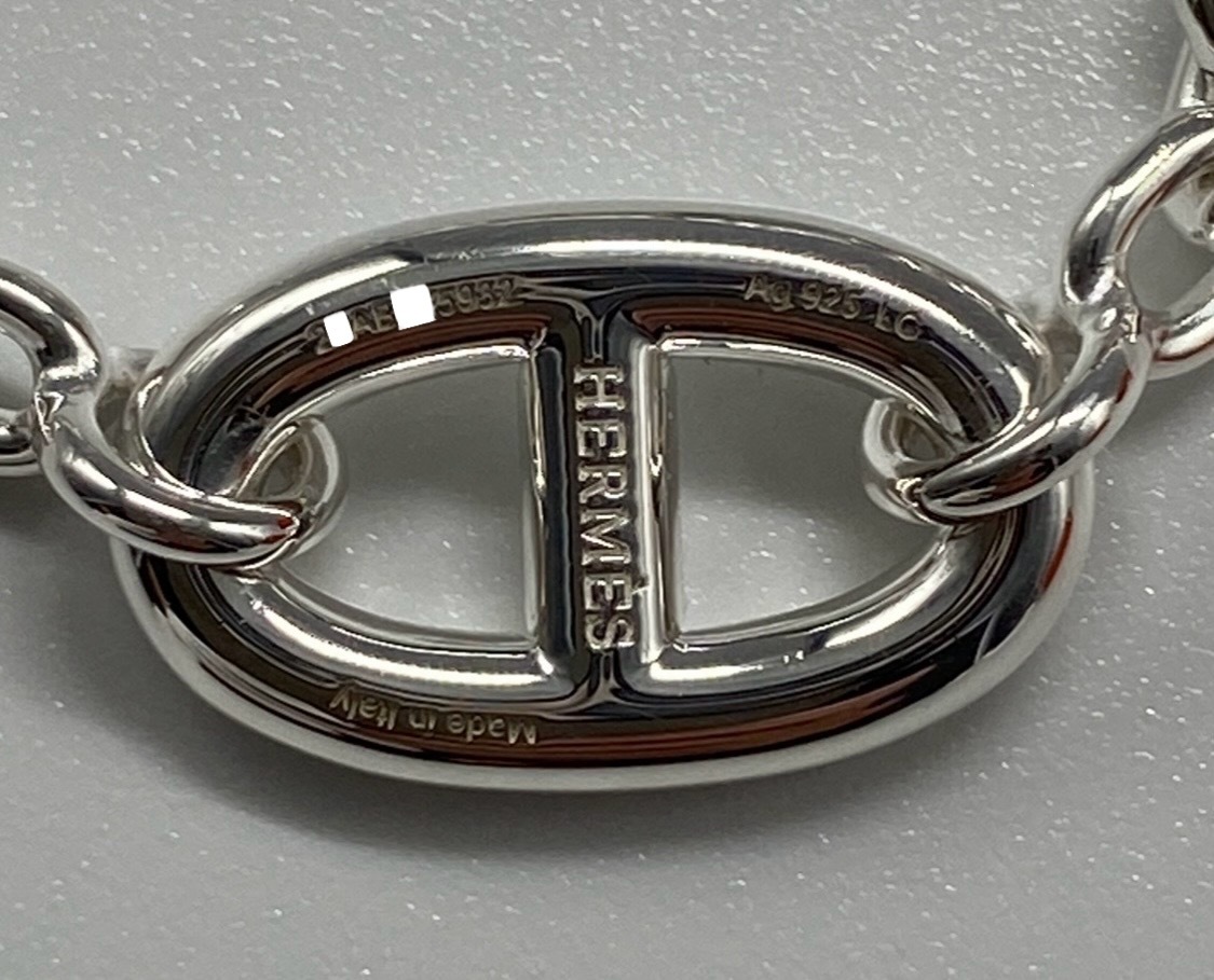 【未使用新品】HERMESエルメス シルバーブレスレット《ファランドール》 ロング 約19cm シェーヌダンクル 宝石および貴金属証明書付属可能 【未使用新品】HERMESエルメス シルバーブレスレット《ファランドール》 ロング 約19cm シェーヌダンクル 宝石および貴金属証明書付属可能