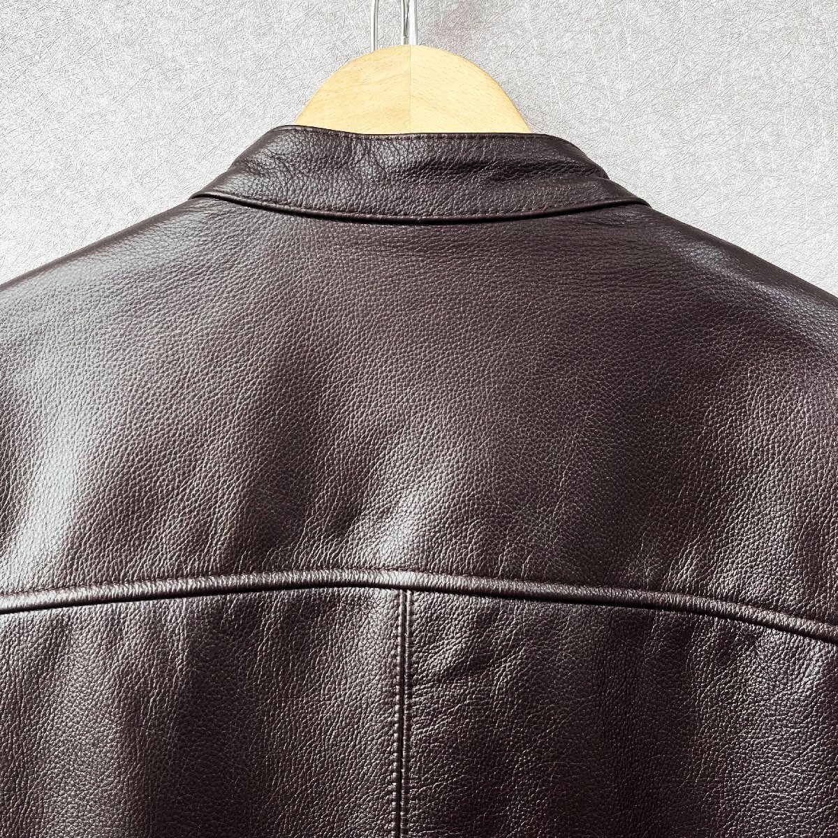  high grade * leather jacket regular price 15 ten thousand *Emmauela* Italy * milano departure * top class cow leather fine quality original leather Rider's leather jacket rare outer XL/50 size 