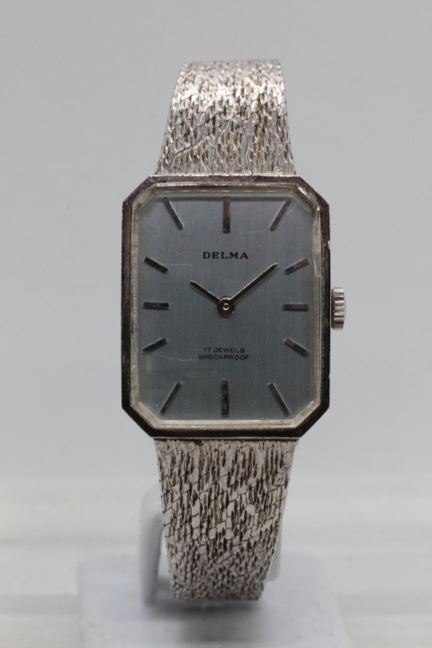 【DELMA】SILVER925 17JEWELS SHOCKPROOF 手巻き式 中古品時計 24.11.20