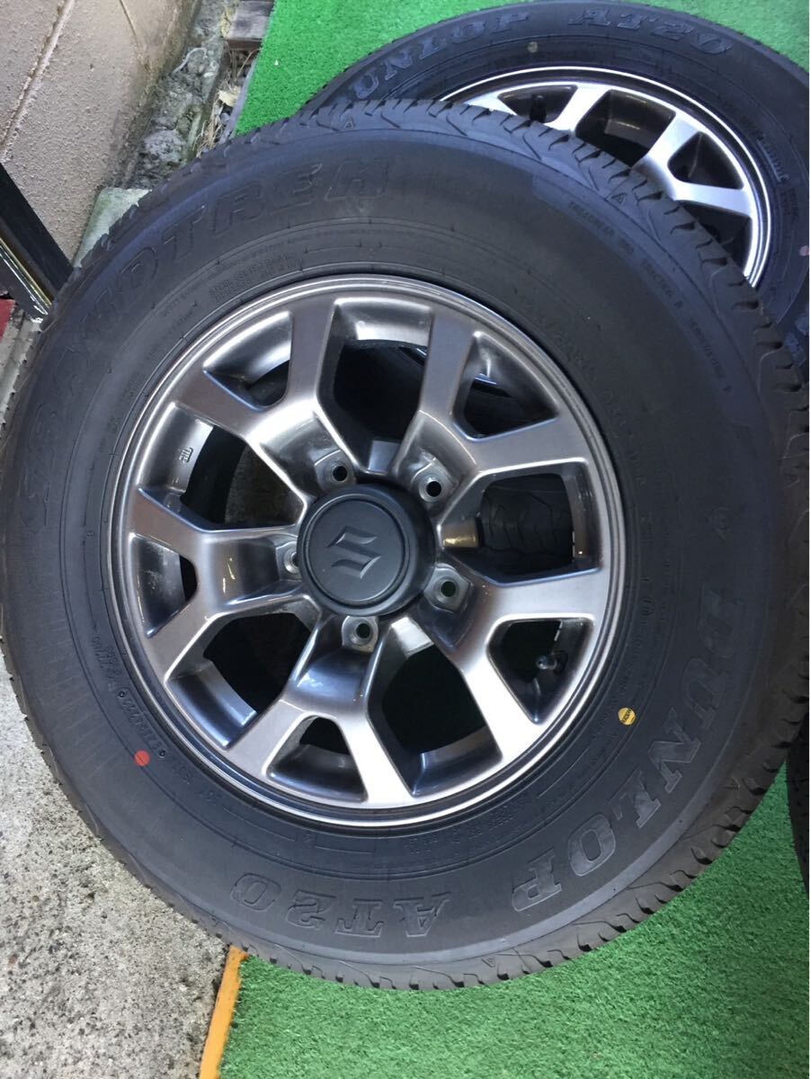 ジムニーシェラ純正アルミタイヤセット タイヤホイールセット　ダンロップ_画像5