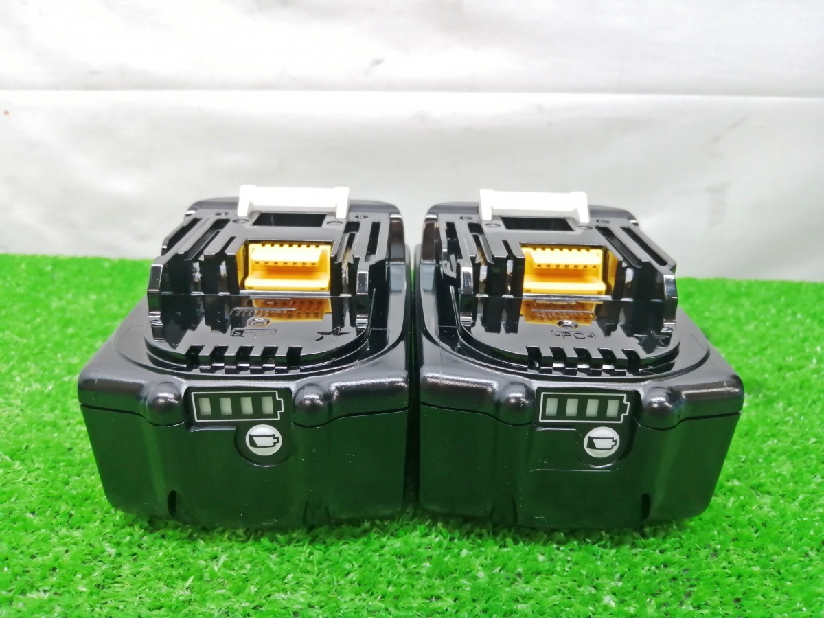  unused goods makita Makita 14.4V-18V charger DC18RF / 18V 6.0Ah battery ×2 piece BL1860B total 3 point set 