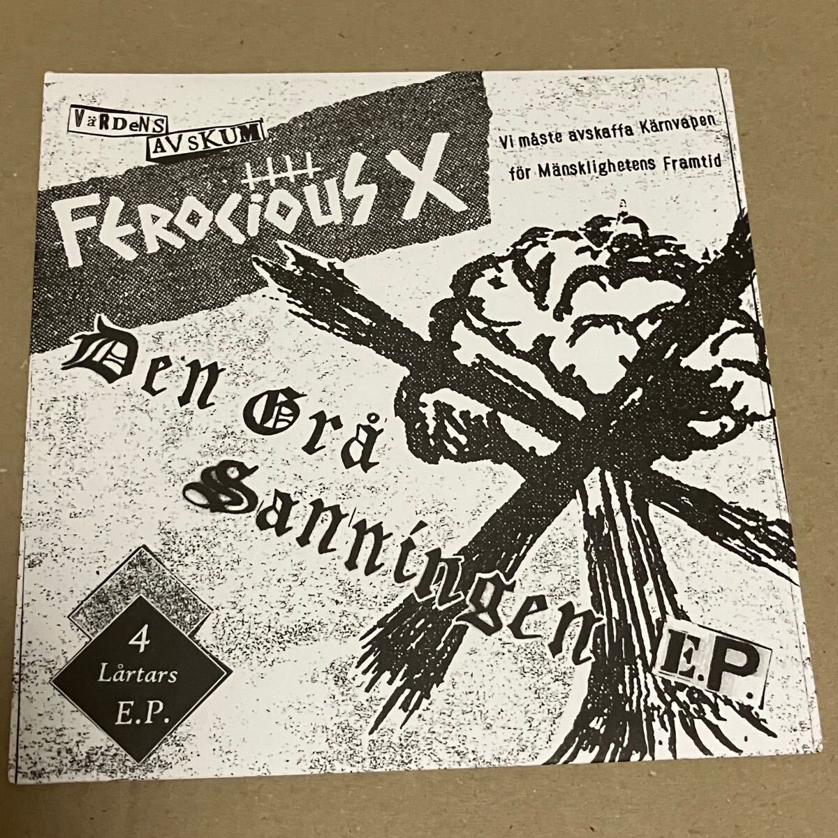 限定イエロー Ferocious X 7インチ crust disclose framtid extreme noise terror doom amebix antisect discharge クラスト