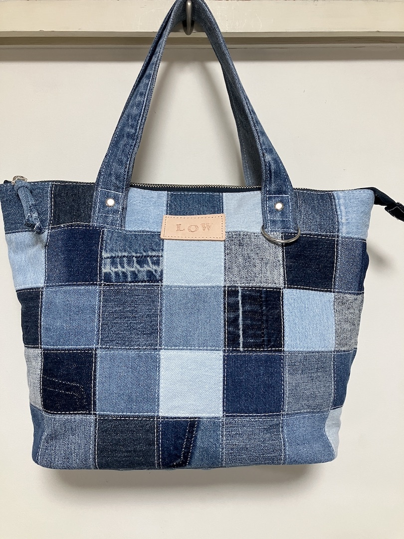 デニムリメイクバッグ ハンドメイド LOW オリジナル トート