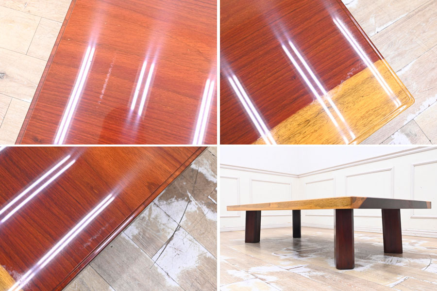 KW174 新品 長期保管品 重い 紅紫檀 天然木 一枚板総無垢 座卓 KW174 新品 長期保管品 重い 紅紫檀 天然木 一枚板総無垢 座卓