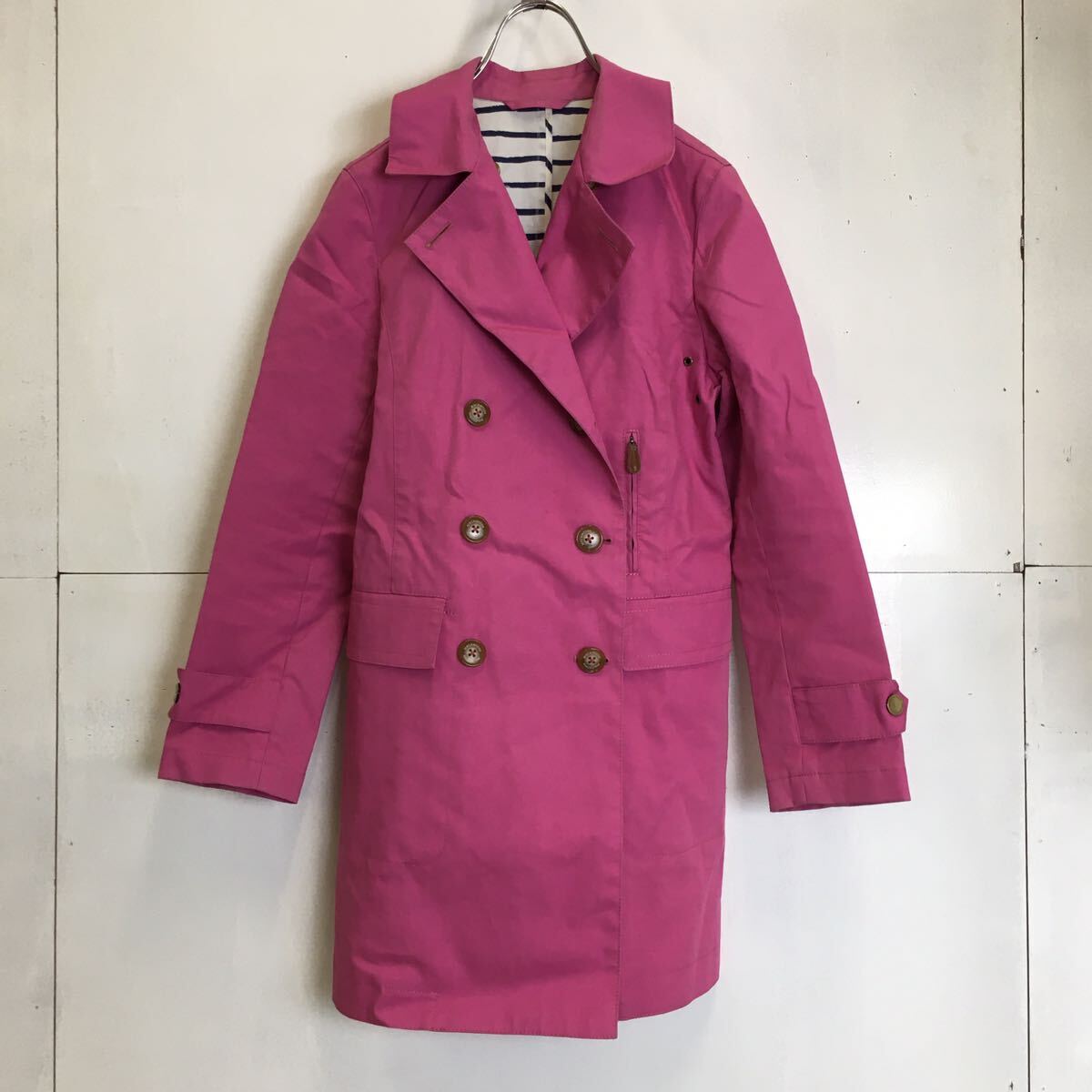 ★ MACKINTOSH PHILOSOPHY ◆ ゴム引き コート ピンク サイズ36 撥水 マッキントッシュ フィロソフィー ◆W1 つGF7M-28