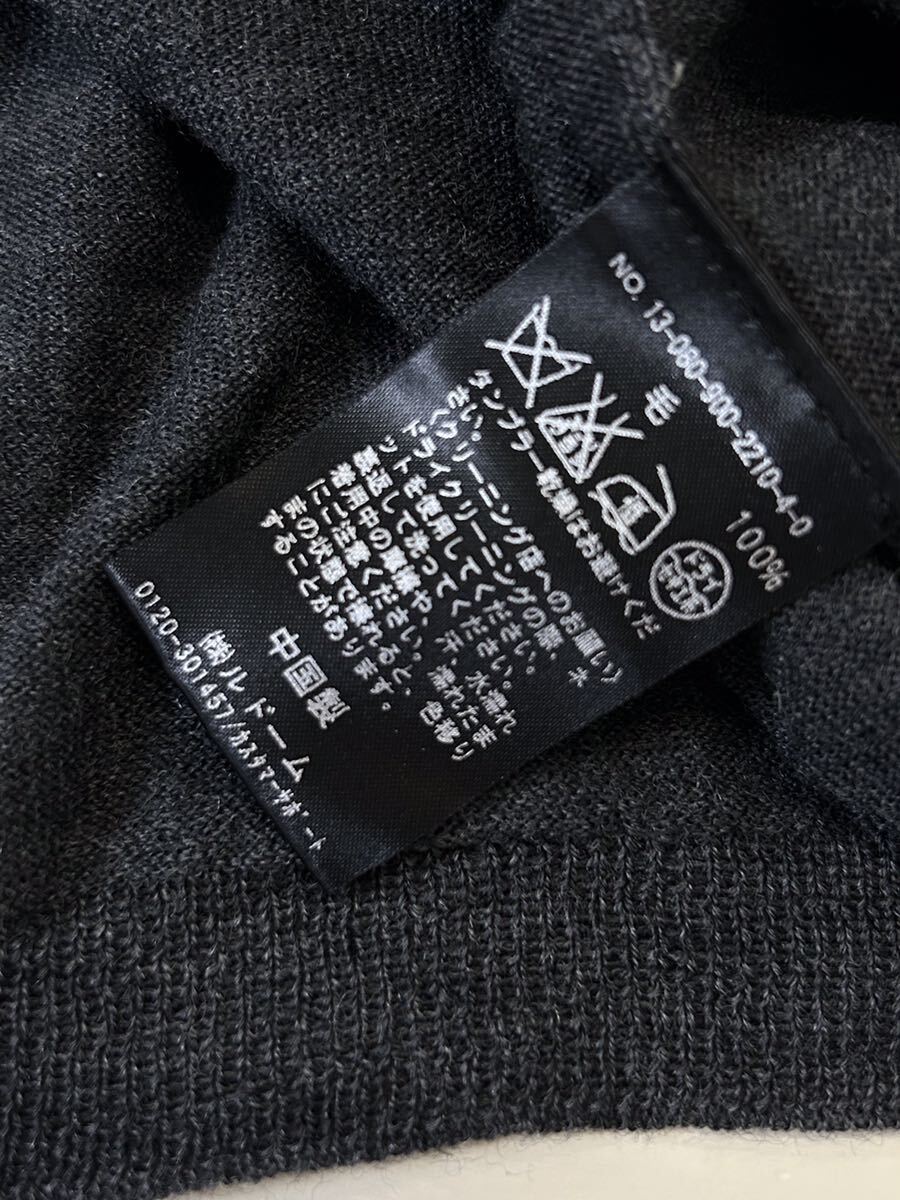 ★ IENA ◆ IMPORTED YARN ウール セーター グレー 薄手 ニット イエナ ◆W11 かH2JL-06