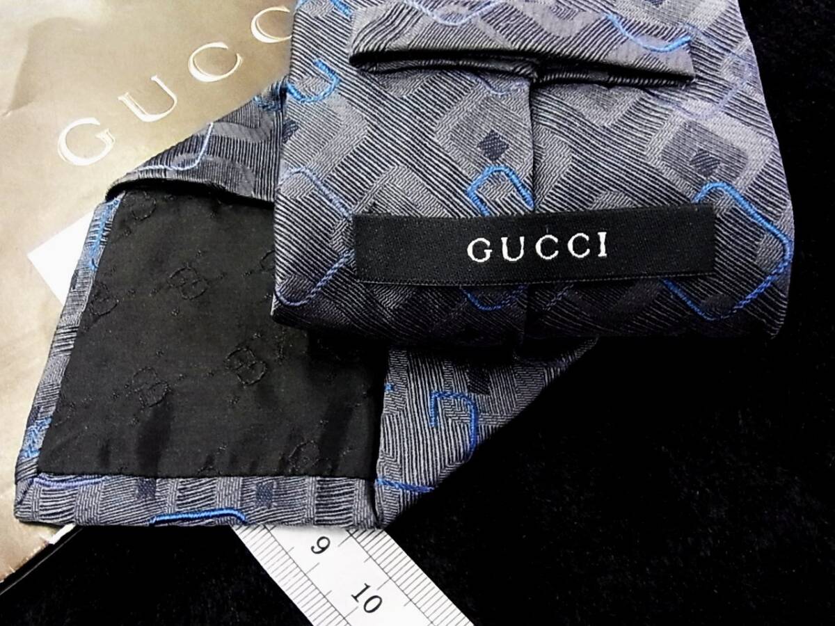 ◆SALE◆1755◆グッチ【GUCCI】 総ビッグＧロゴ柄 ネクタイ