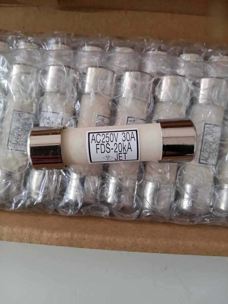 ①業務用ヒューズ FDS-29kA-NB 250V 30A 25本 大東長次(株) 未 ①業務用ヒューズ FDS-29kA-NB 250V 30A 25本 大東長次(株) 未