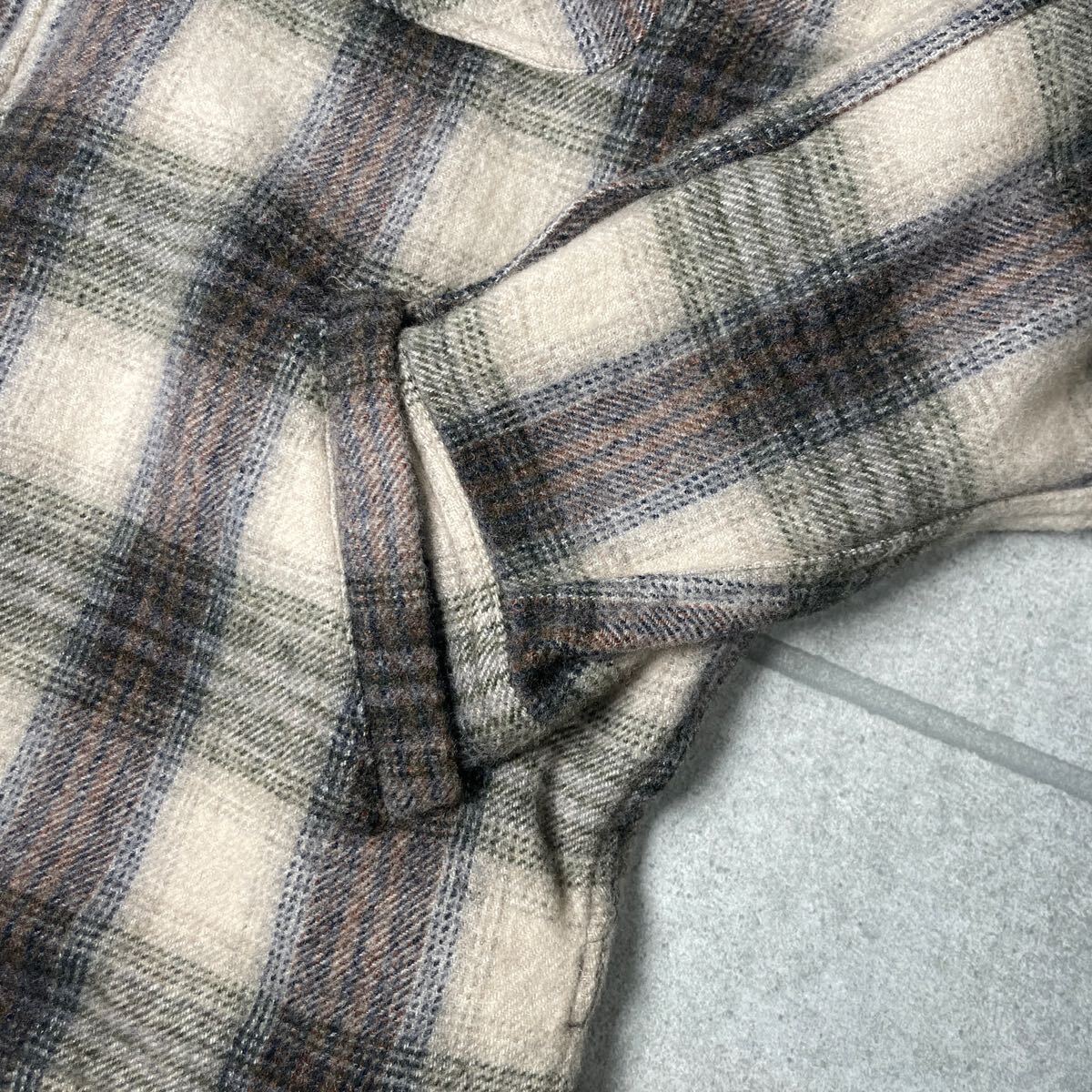OLD UNIQLO シャツジャケット オンブレチェック 80s 初期 OLD UNIQLO シャツジャケット オンブレチェック 80s 初期