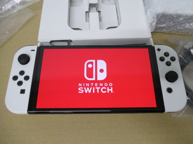 Nintendo Switch have machine EL model Joy-Con white HEG-S-KAAAA body nintendo switch operation goods super-discount 1 jpy start 