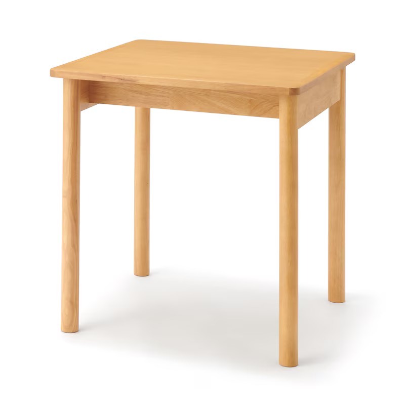 新品 未組立 無印良品 ダイニングテーブル ラバーウッド材 木製テーブル 70cm×70cm MUJI