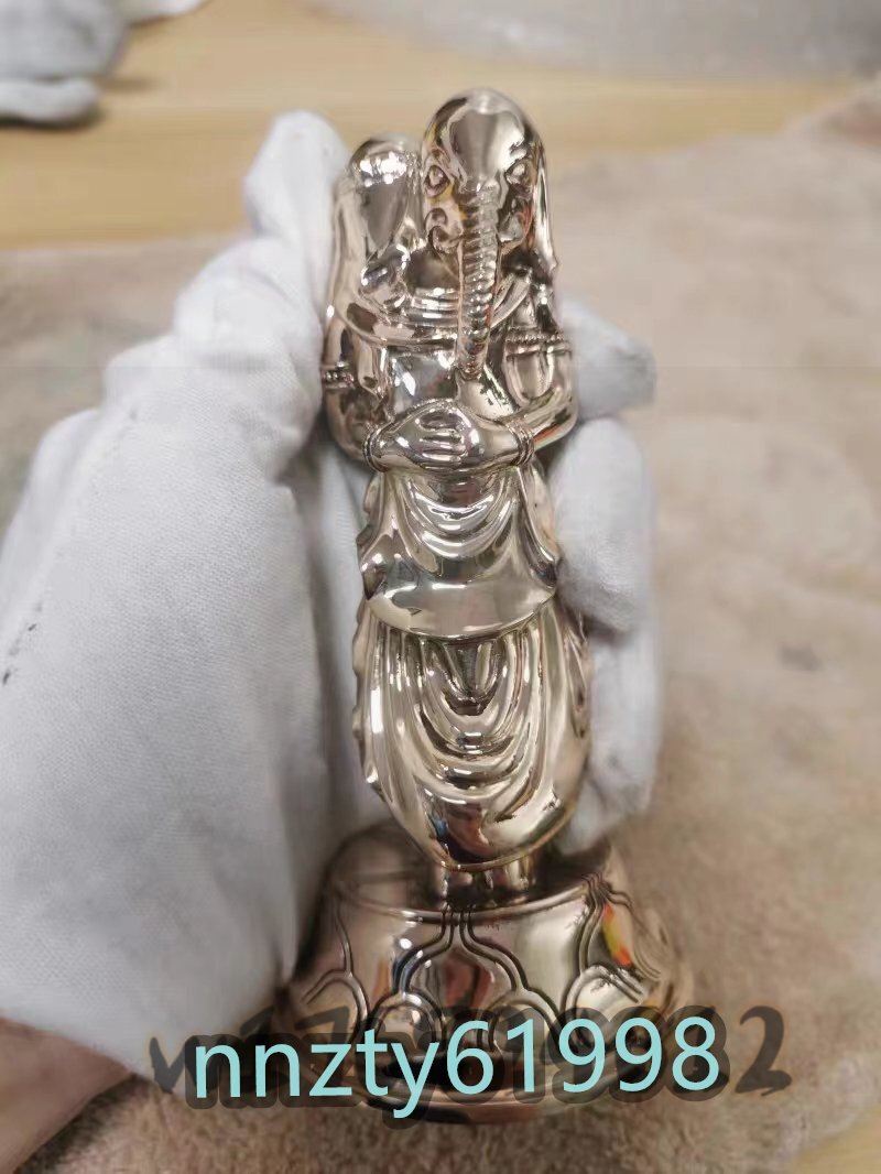 高品質☆歓喜天像 立像 銅製 磨き仕上げ 高さ12cm 密教法具 寺院 高品質☆歓喜天像 立像 銅製 磨き仕上げ 高さ12cm 密教法具 寺院