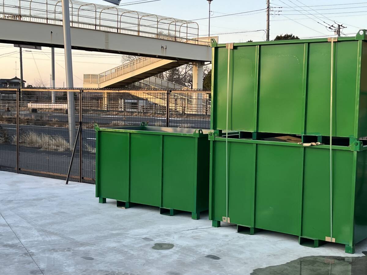 千葉発 1m3 バッカン 産廃 ボックス 大型 ゴミ箱 鉄箱 千葉発 1m3 バッカン 産廃 ボックス 大型 ゴミ箱 鉄箱