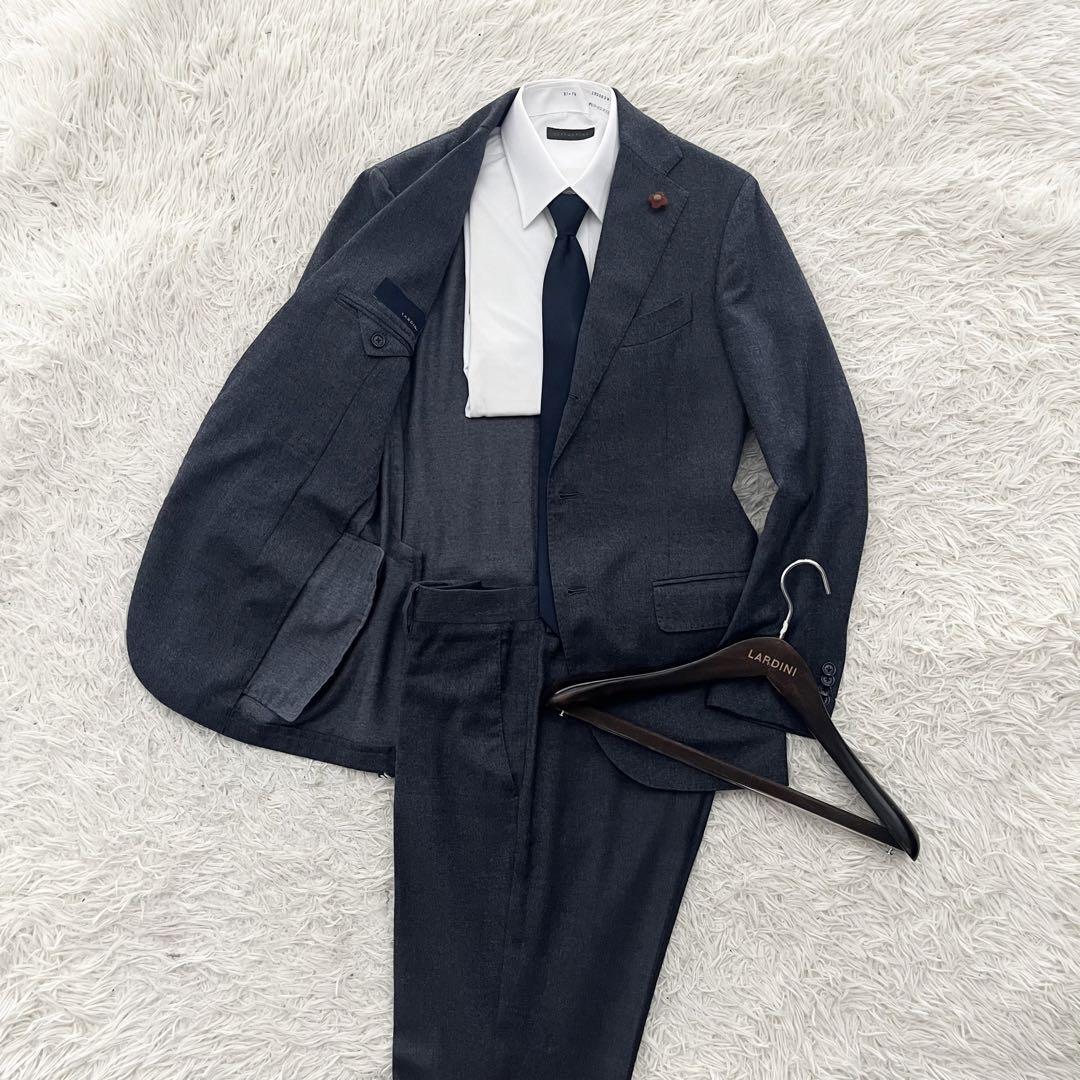 < превосходный товар > LARDINI Lardini индиго шерсть костюм выставить b-tonie-ru размер 46 M размер бизнес свадьба 