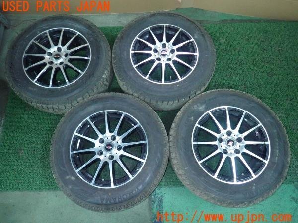 3UPJ=16400917]ヴェルファイア(GGH20W)Weds ウェッズ TEAD スタッドレスタイヤホイール 16×6.5J +40 PCD114.3 5穴 4本 中古