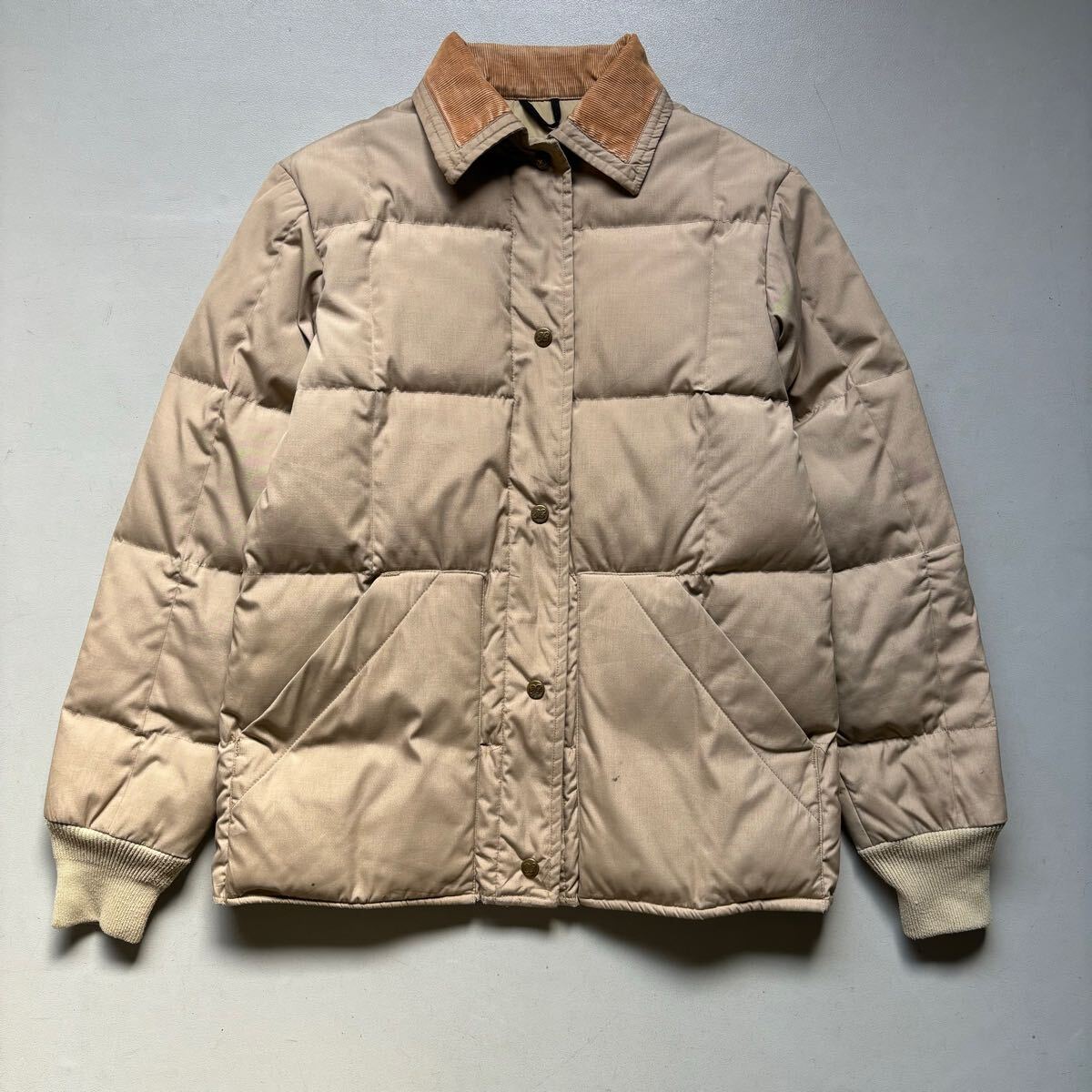 お歳暮 2024 80s Eddie Bauer snap-jac down jacket “made in USA” 80年代 男性用
