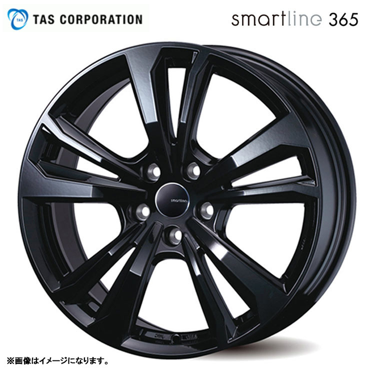 ティー・エー・エス smartline 365 7J-17 +47 5H-108 (17インチ) 5H108 7J+47【2本セット 新品】