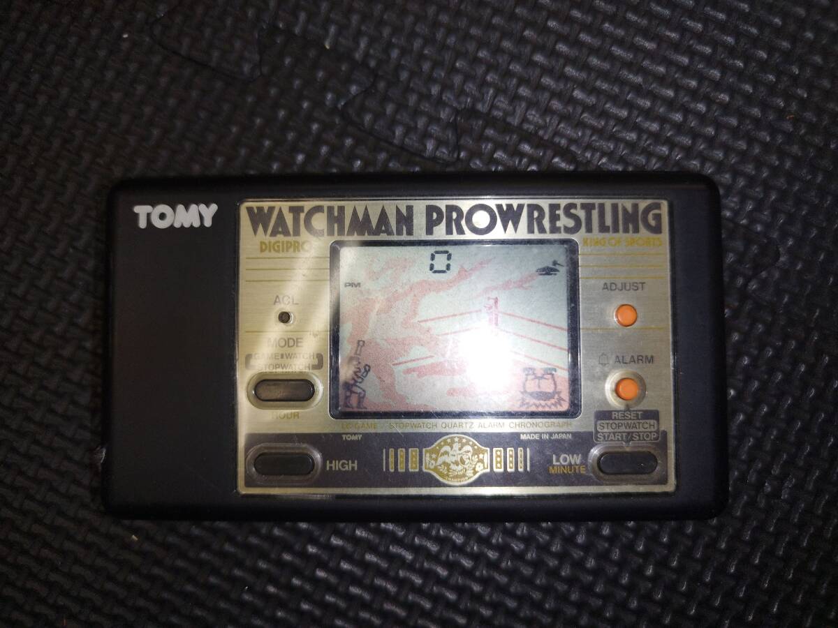 TOMY WATCHMAN PROWRESTLING Tommy часы man Professional Wrestling Professional Wrestling Game & Watch 