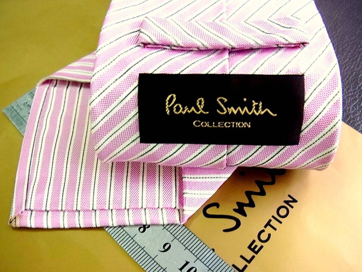 ●5-2014●在庫処分SALE●ポールスミス コレクション【Paul Smith】高級ジョイコックス制 【ストライプ 柄】ネクタイ