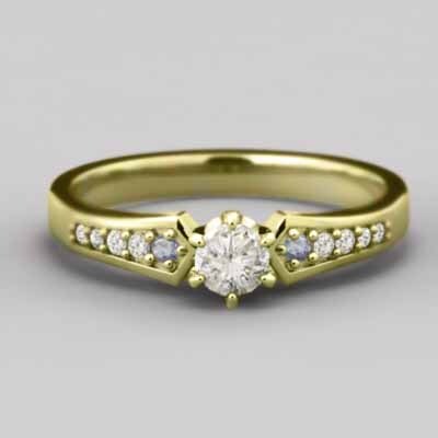 k18 オーダーメイド 婚約 指輪 12月誕生石 タンザナイト タンザナイト