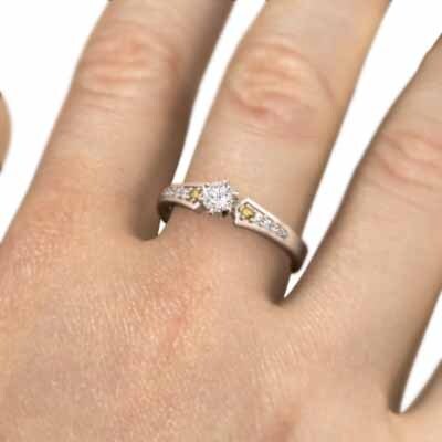 オーダーメイド 婚約 指輪 シトリン シトリン k18ピンクゴールド