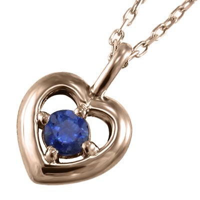 10kピンクゴールド ペンダント ネックレス サファイア(青) トライアングル ピンクサファイア ネックレス レディース K10⁄K18