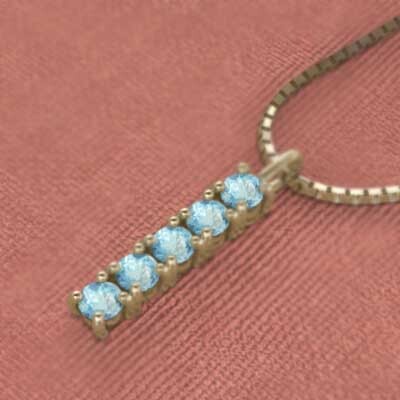 【一部予約!】 ペンダント ネックレス 18金イエロー ブルートパーズ(青) トパーズ