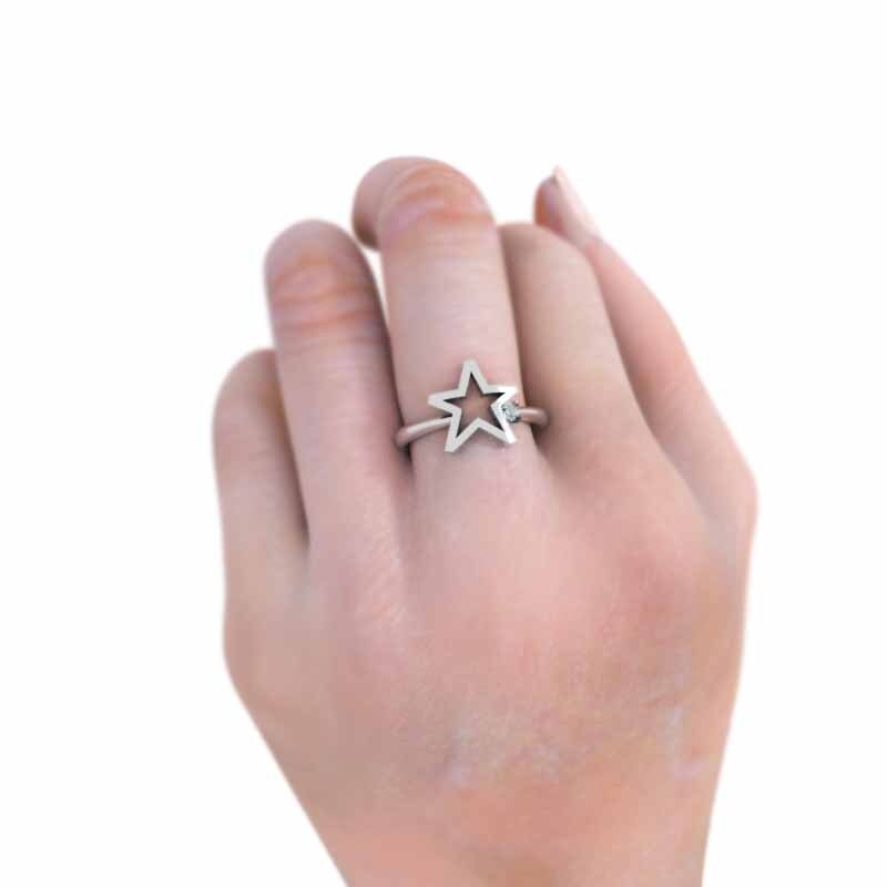 k18 белое золото кольцо Star Jewelry 1 шарик камень 3 месяц зодиакальный камень аквамарин 