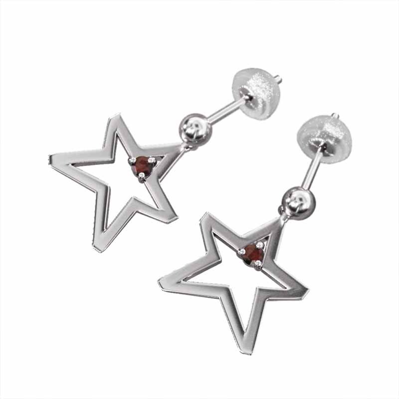 出産祝い ペアピアス 1粒石 プラチナ900 7月誕生石 ルビー オープンハート ルビー