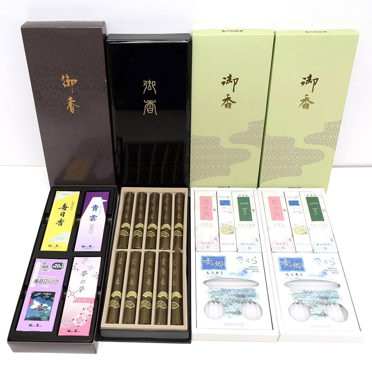 ○516286 美品 高級線香大量まとめ 19点 蝋燭(おまけ) 繁栄堂 ○516286 美品 高級線香大量まとめ 19点 蝋燭(おまけ) 繁栄堂