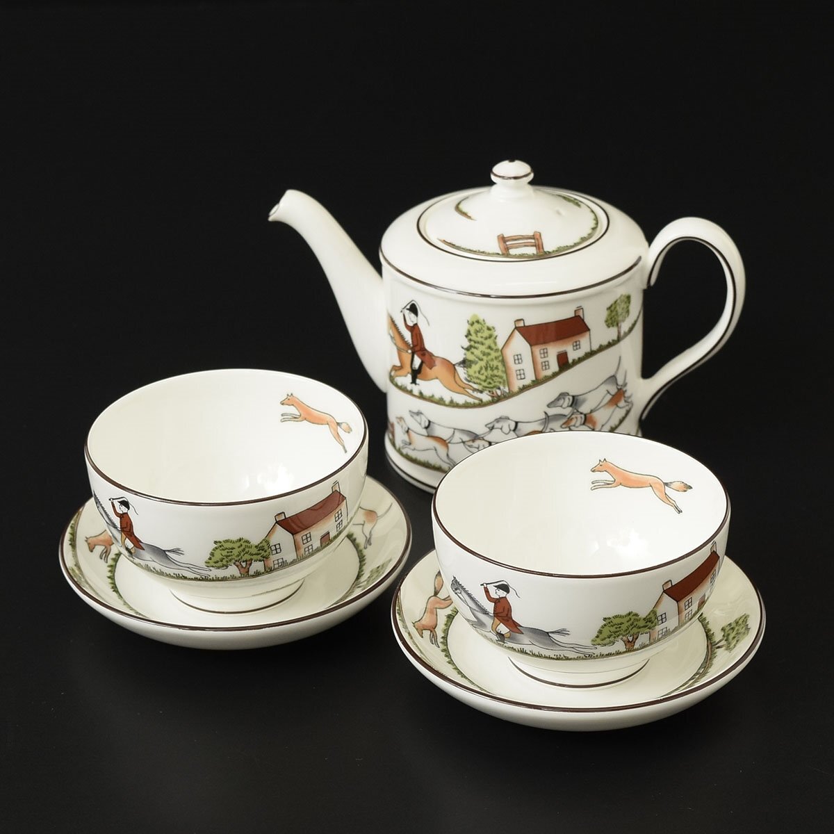 ◎517760 美品 WEDGWOOD ウェッジウッド ハンティングシーン ◎517760 美品 WEDGWOOD ウェッジウッド ハンティングシーン