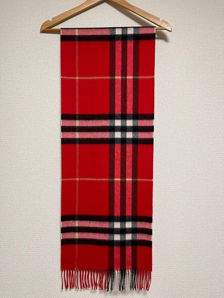 BURBERRY バーバリー マフラー チェック カシミヤ100% ボルドー BURBERRY バーバリー マフラー チェック カシミヤ100% ボルドー