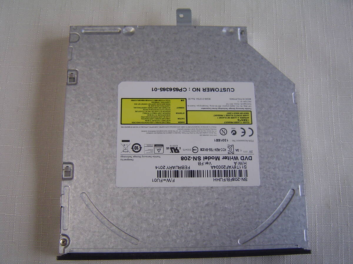 内蔵DVDスーパーマルチ SN-208 FMV　A574/KX等用　ベゼル、マウント付き