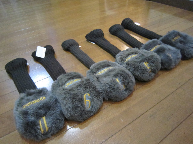 maruman　マルマン　ドライバー　ウッド　ユーティリティ　ゴルフクラブ ヘッドカバー １，４，５、７、９、Uの6本セット　A１８５_画像10