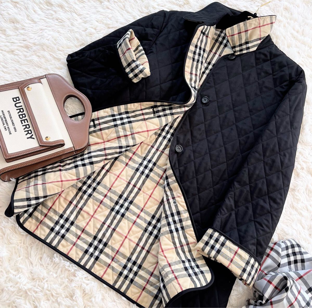 BURBERRY LONDON 人気 レディース キルティングコート ダーク BURBERRY LONDON 人気 レディース キルティングコート ダーク